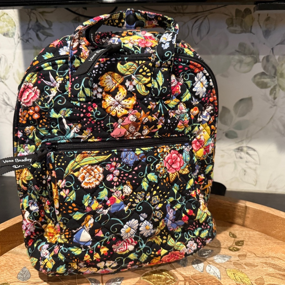 Vera Bradley Women's Backpack Disney Classics on the Green Pooh Alice Peter Snow